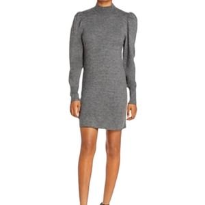 Wayf Lola Puff Sleeve Sweater Dress NWOT